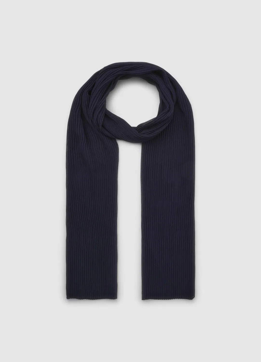 Calliope echarpe plissee femme unie 180 x 50 cm