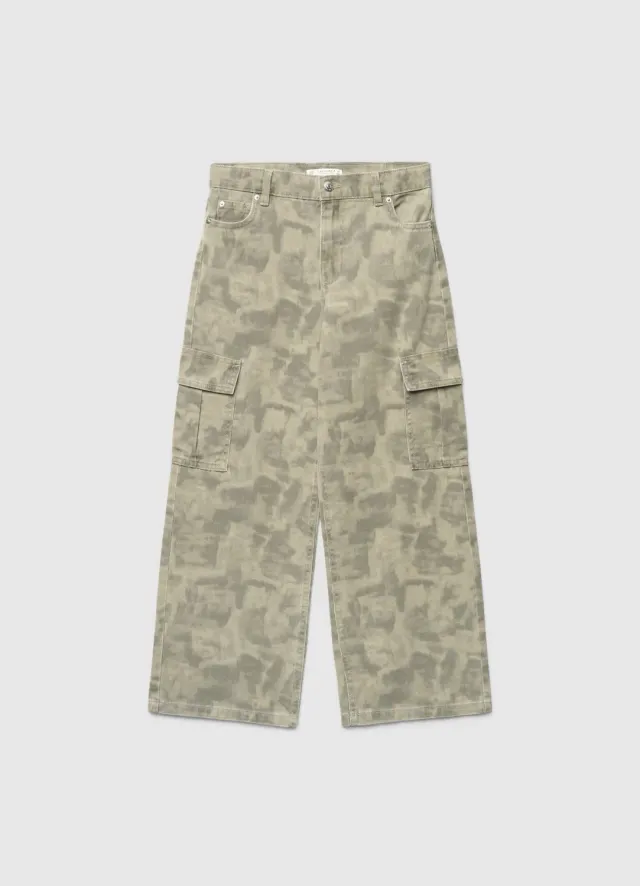 Calliope Pantalon cargo camouflage pantalon fille