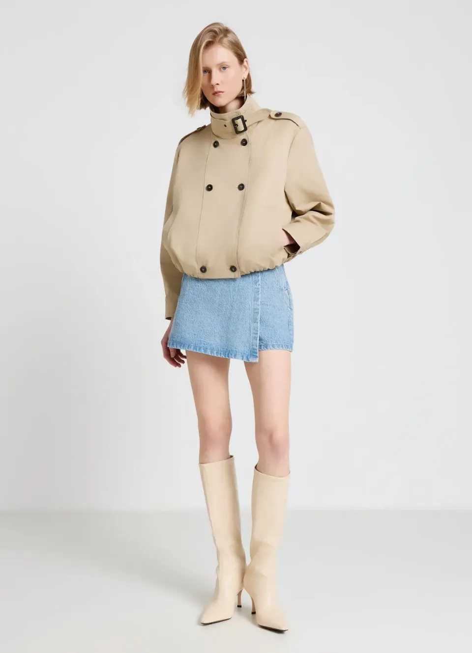 Calliope jupe-culotte en denim femme