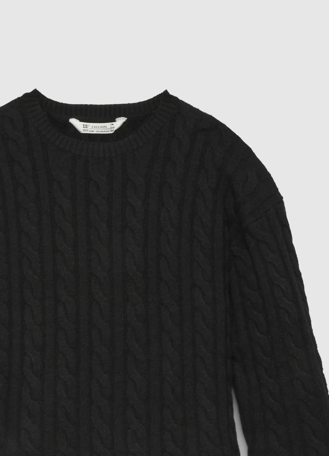 Calliope Tresses Pull fille torsades uni