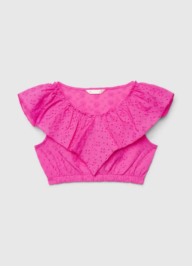 Calliope Blouse Sangallo à Volant Fille Blouse Cérémonie