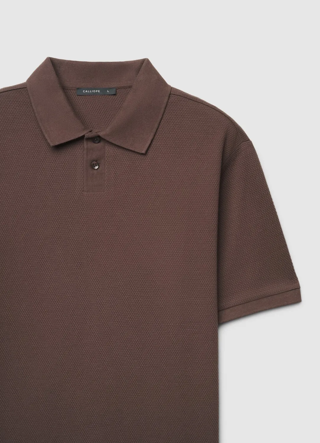 Calliope polo uni 2 boutons homme