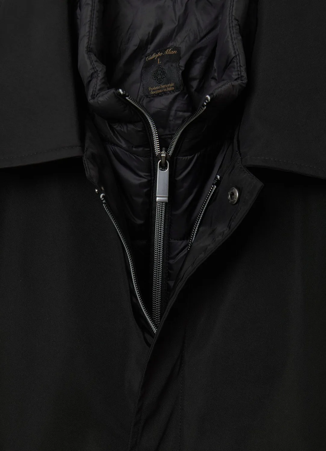 Calliope spolverino tinta unita manteau homme uni