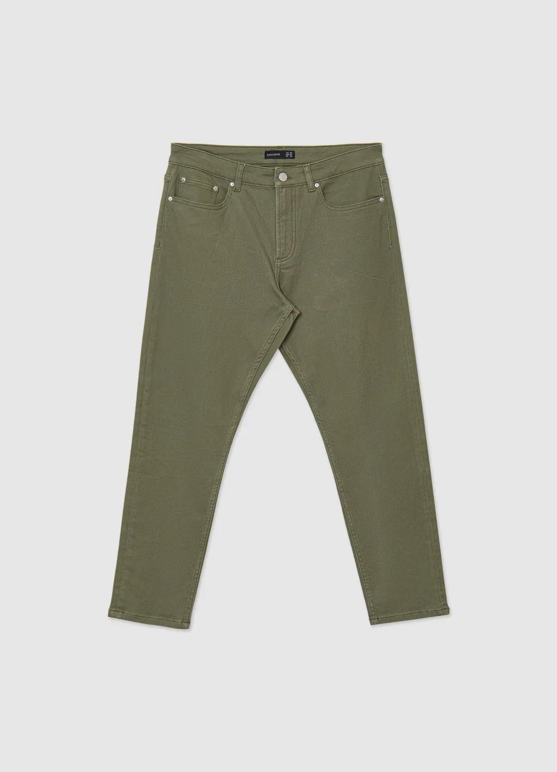 Calliope pantalon cropped homme coton uni