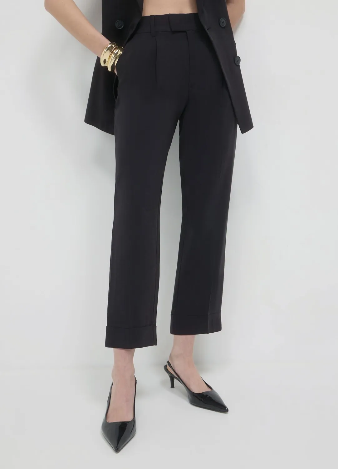 Calliope revers pantalon femme classique regular