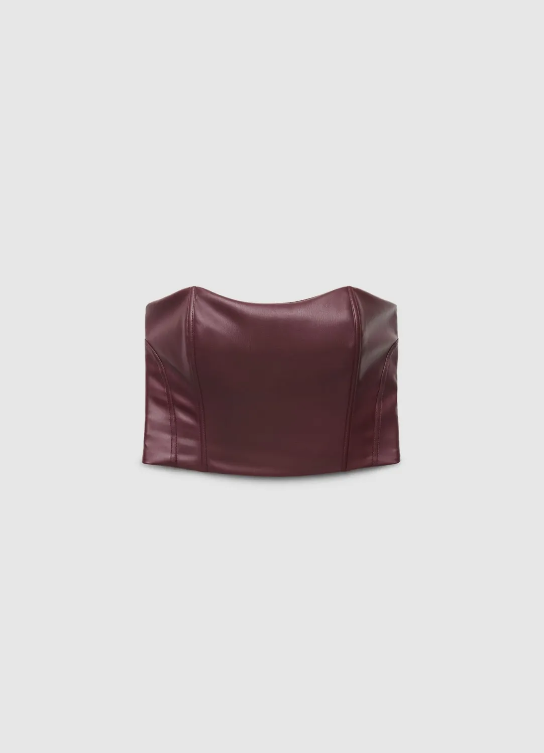 Calliope top bustier sans bretelles femme zip