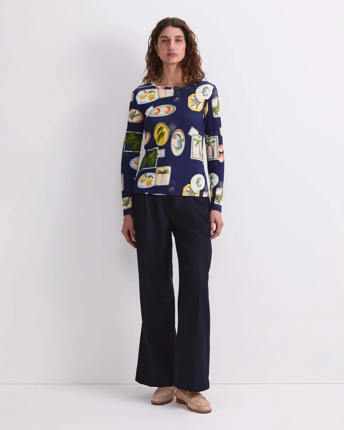 Sportscraft Piper tee femme manches longues imprimé coton
