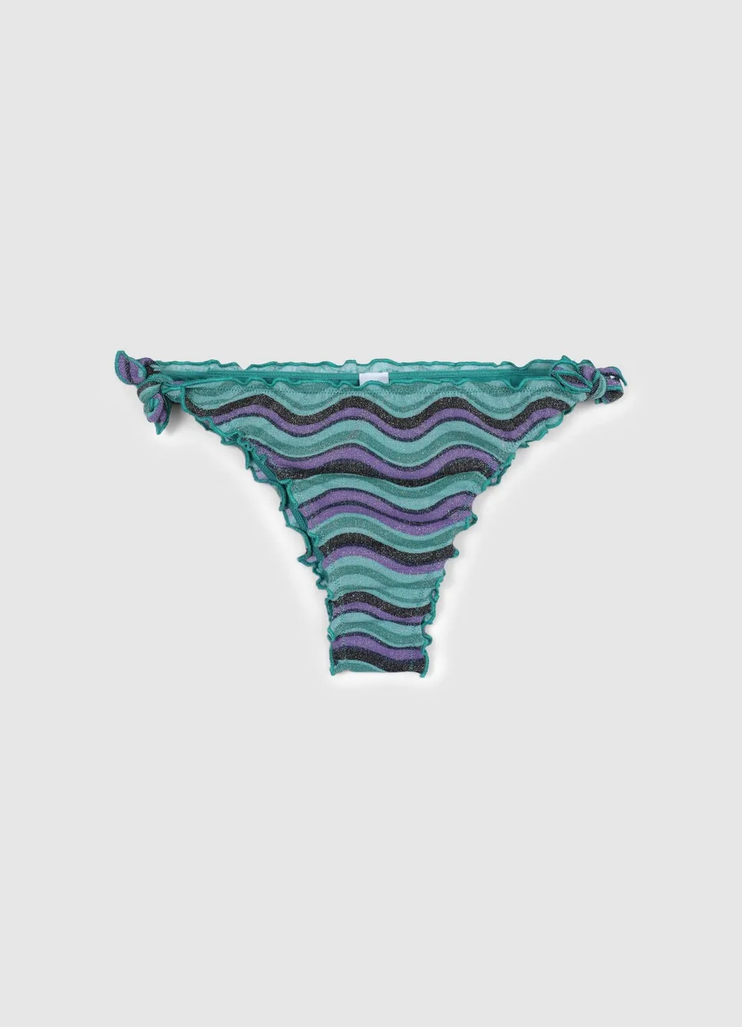 Calliope slip de bain femme luminescent à lacets