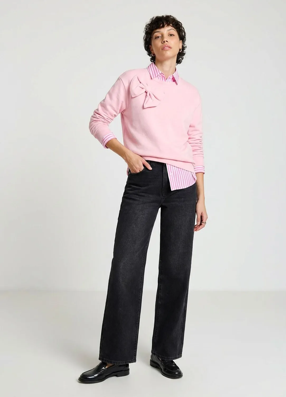 Calliope sweat col rond nœud sweat femme
