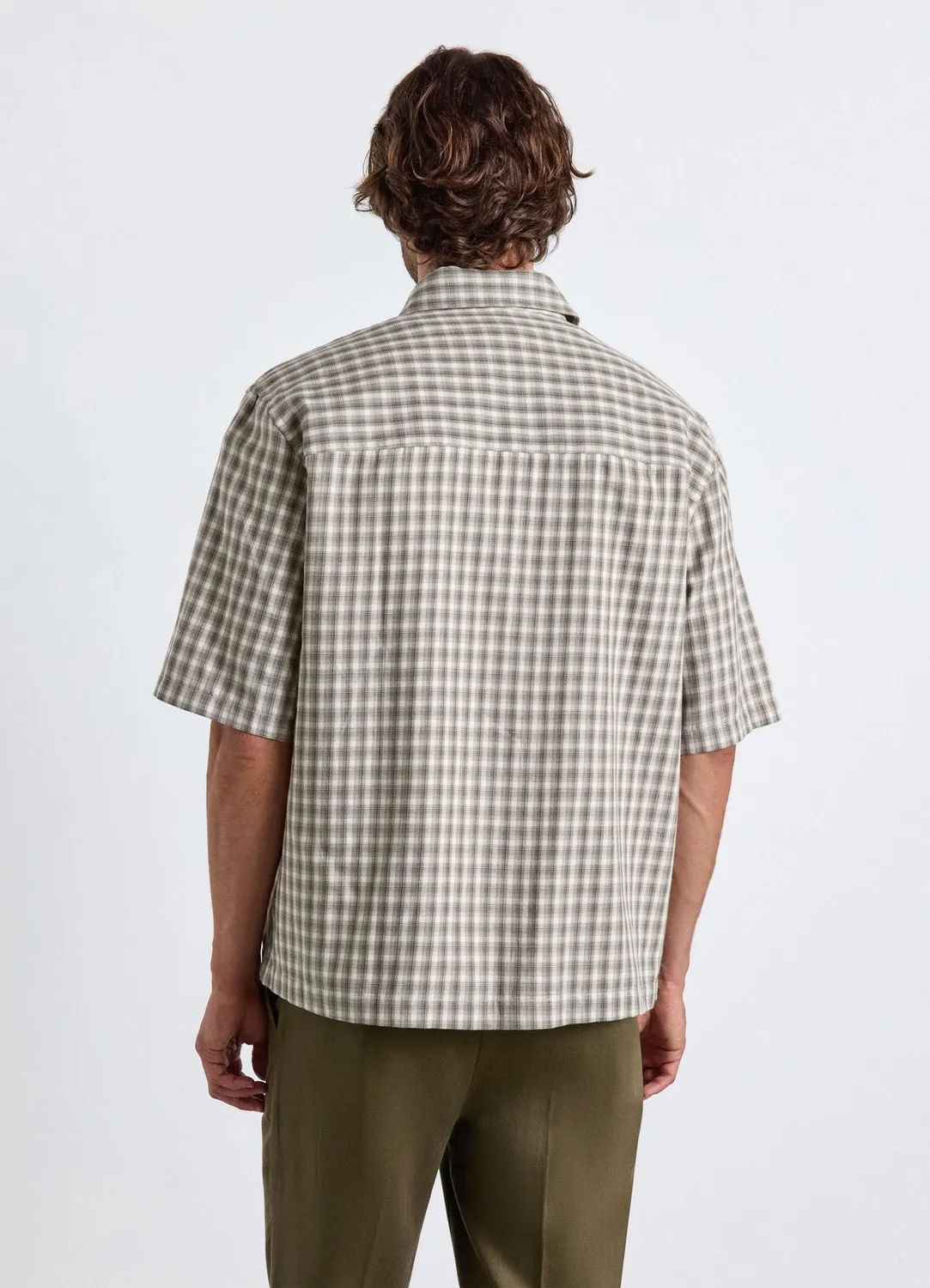 Calliope chemise boxy carreaux homme courtes