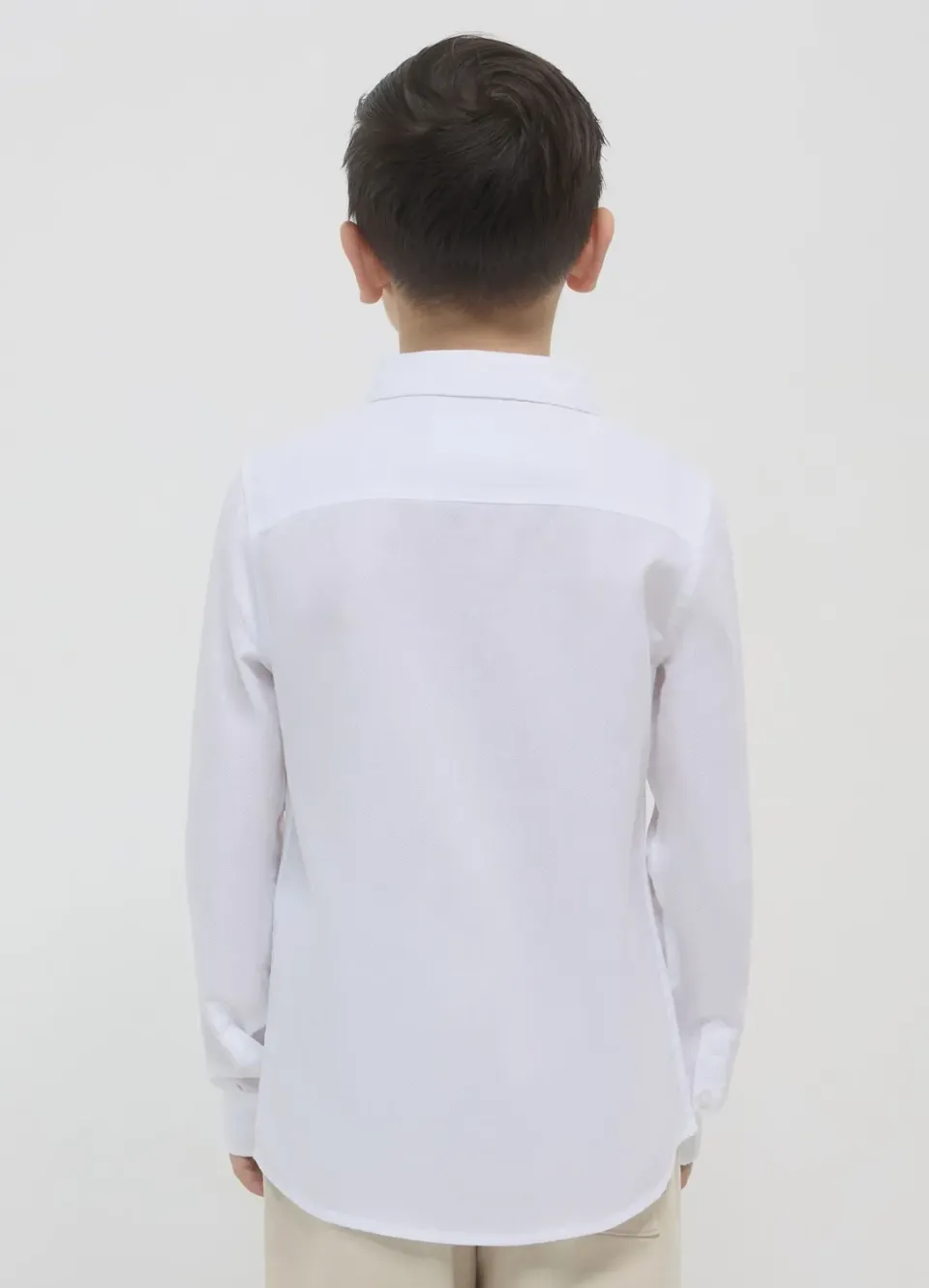 Calliope unie classique chemise garçon coton