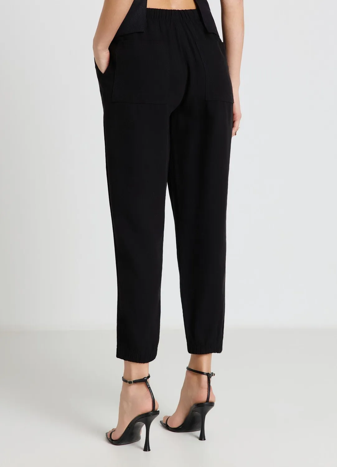 Calliope pantalon jogger femme uni à cordon