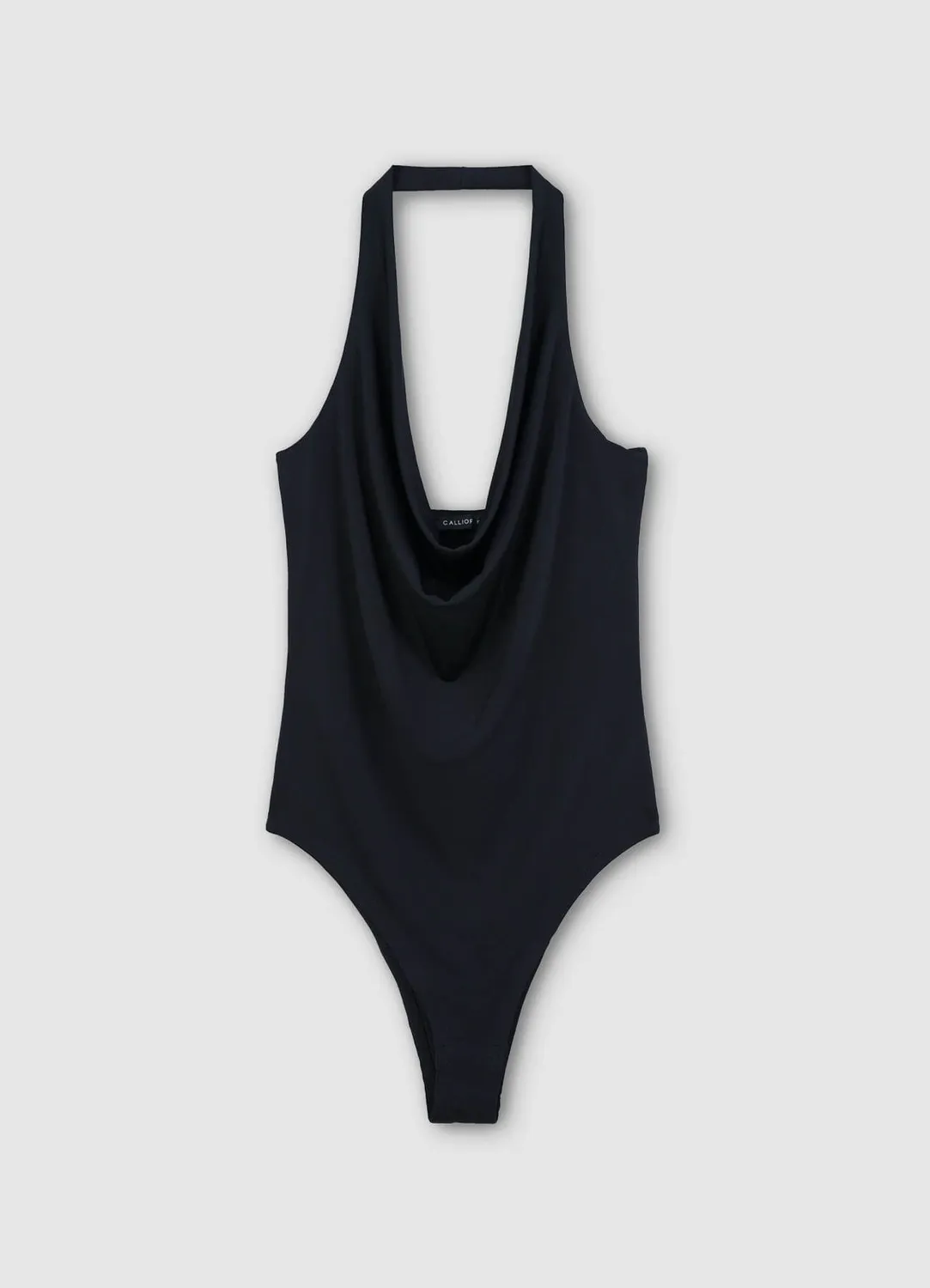 Calliope Body halterneck sciallato body femme col licou