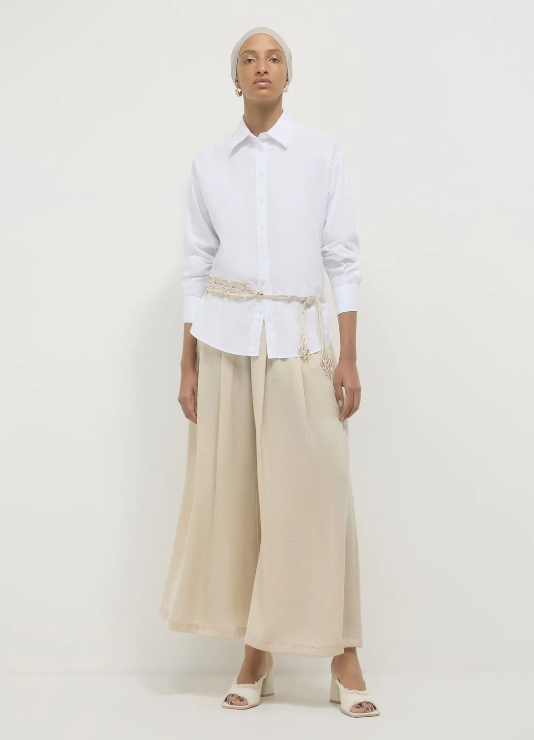 Calliope jupe-culotte effet satin uni femme