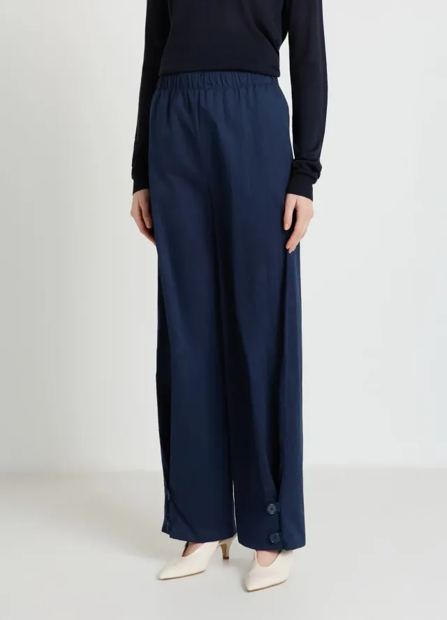 Calliope palazzo élastiqué pantalon femme uni TU