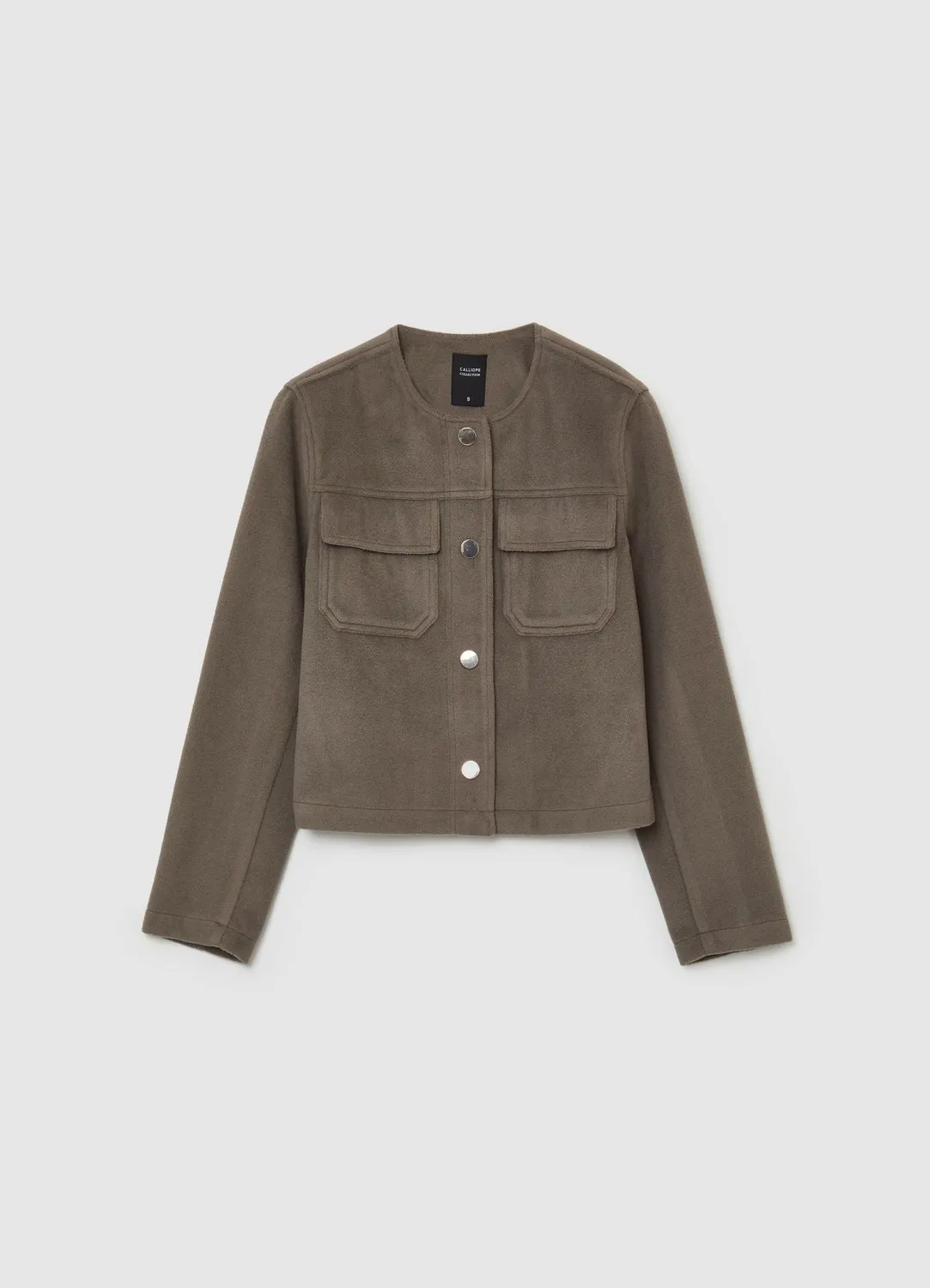 Calliope Boutons or Veste femme courte non doublée