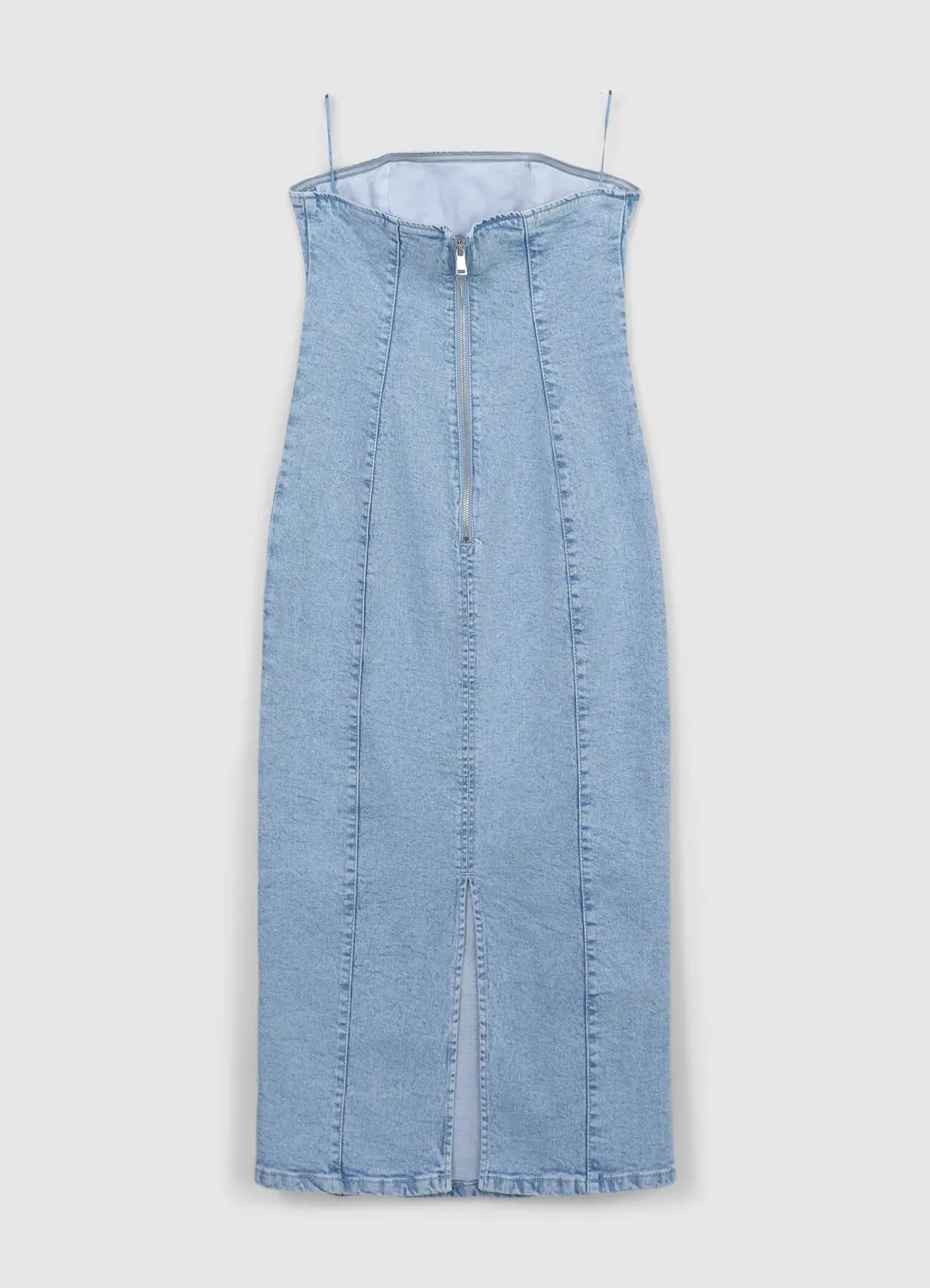 Calliope Atelier Robe fourreau denim femme sans manches