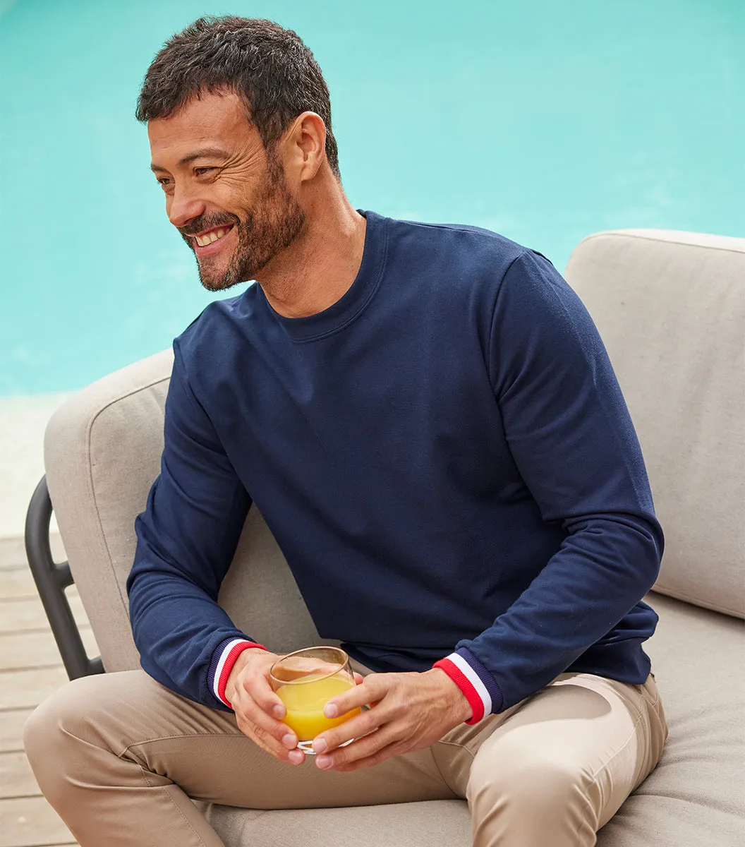 Cocorico Supporter Sweat Homme Marine Coton
