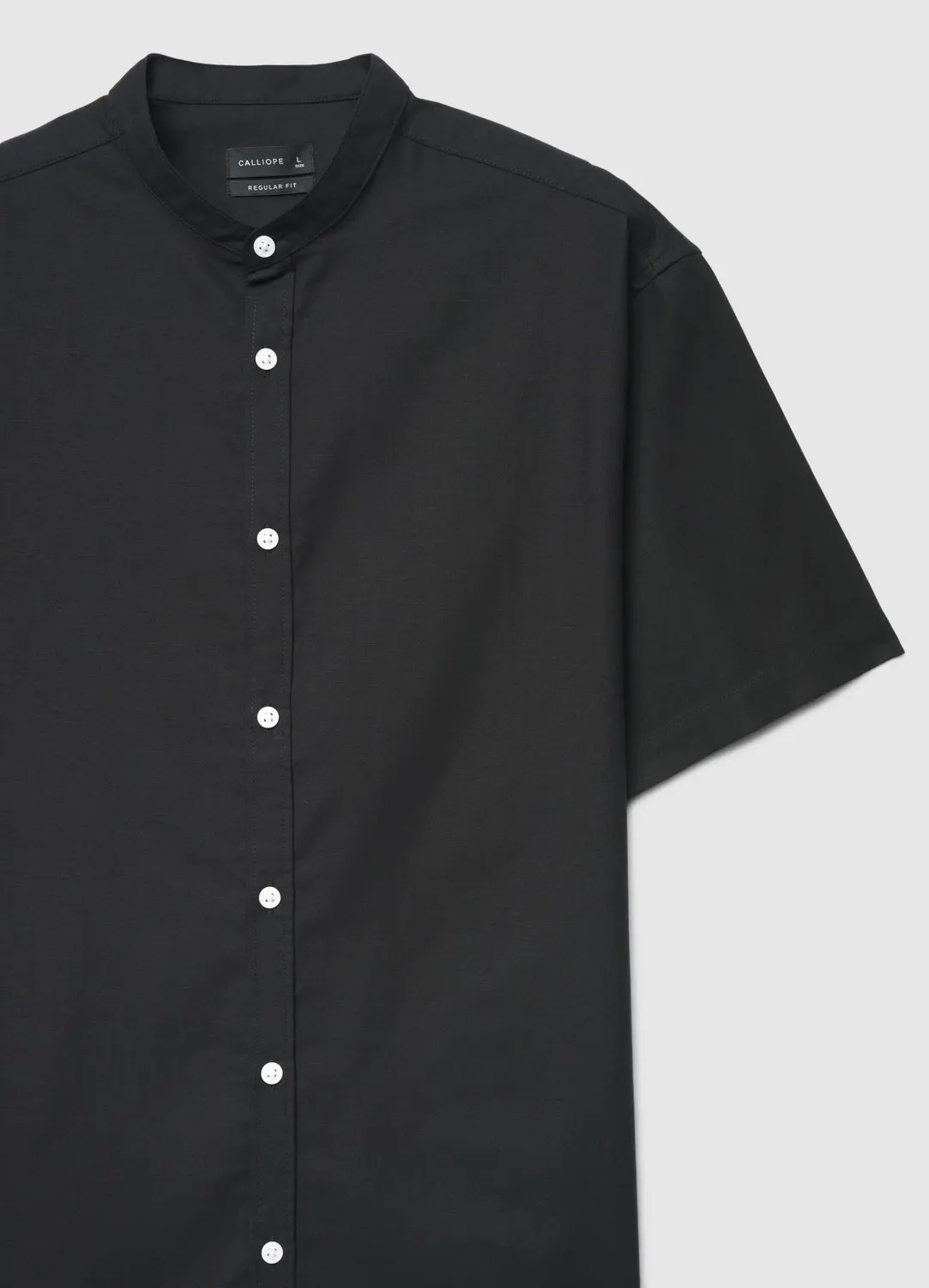 Calliope chemise coréenne unie homme manches courtes