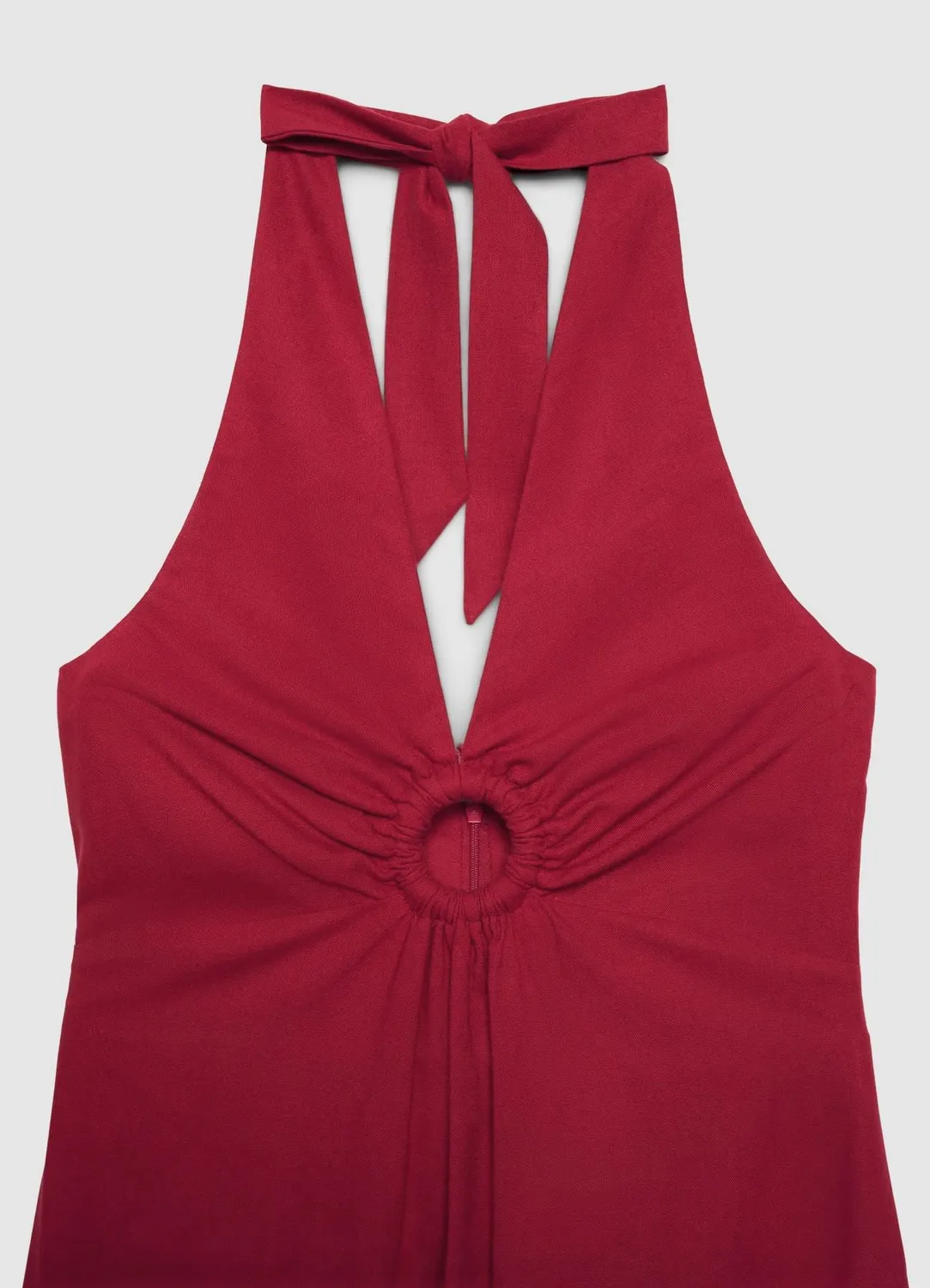 Calliope robe longue femme col halter cut-out