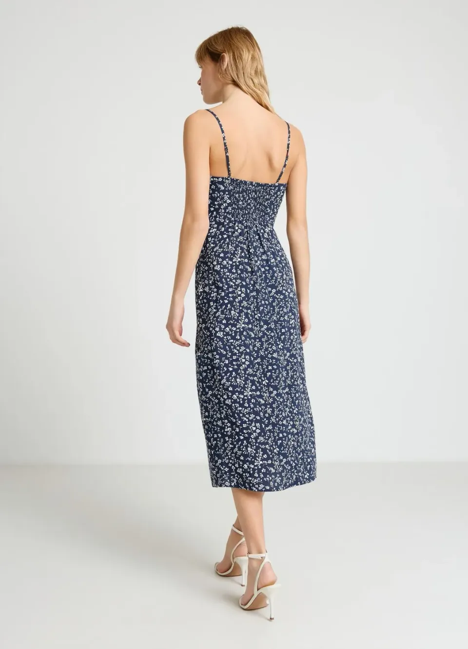 Calliope robe longue fleurs fente femme