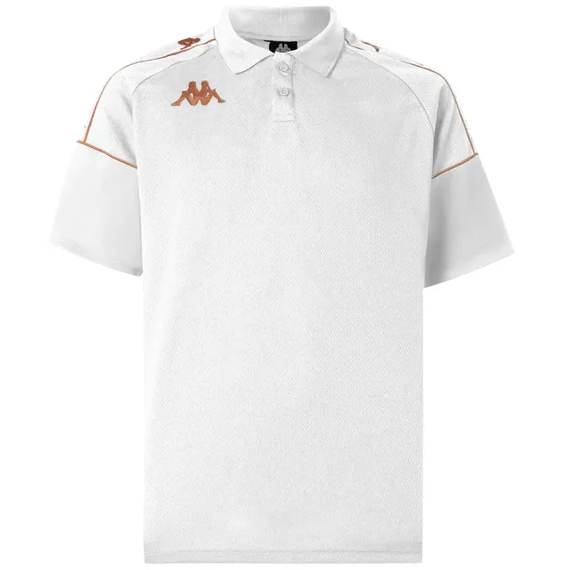 Kappa Banda Miolo polo homme blanc mesh slim