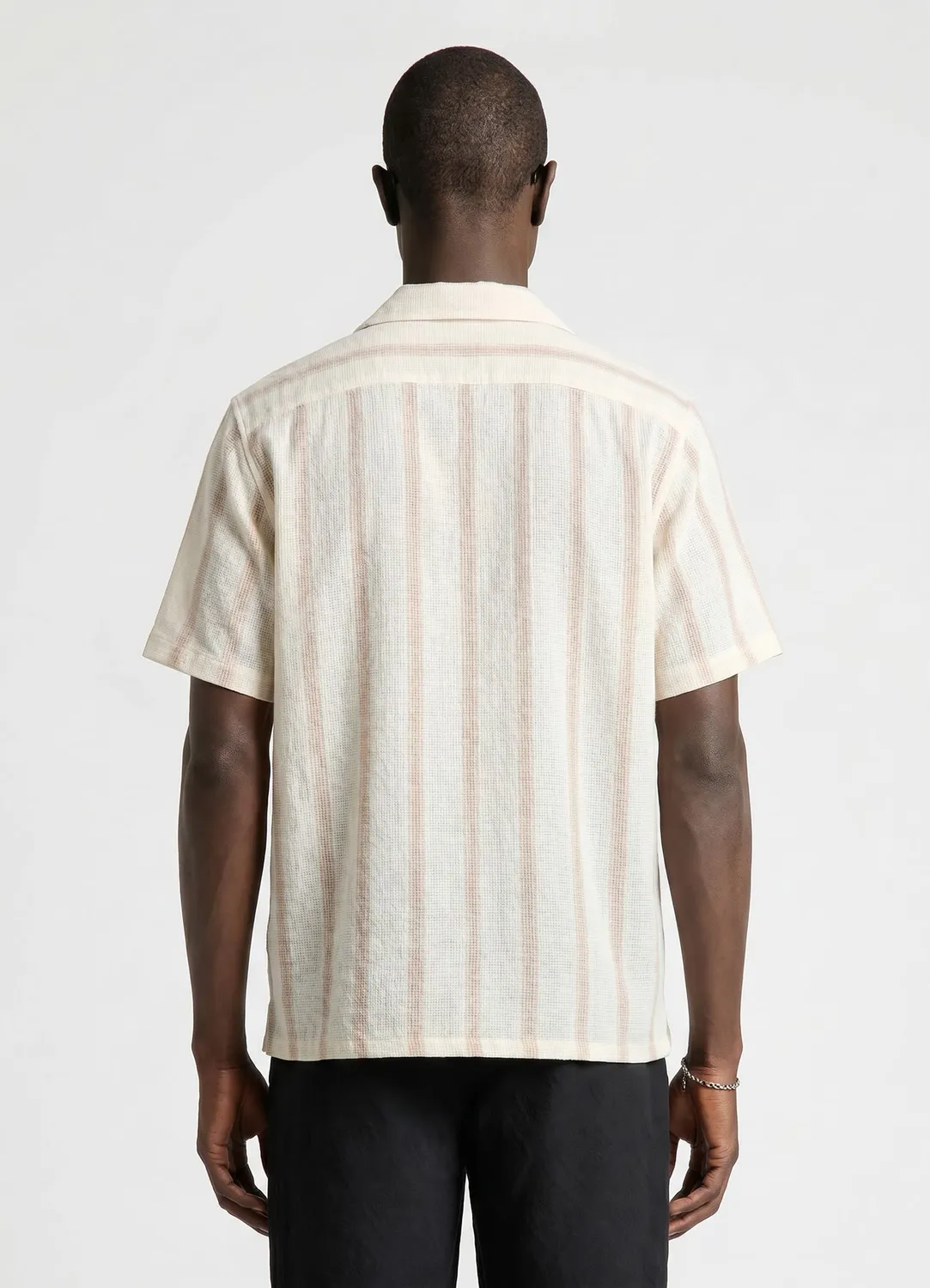 Calliope Rayures chemise homme manches courtes