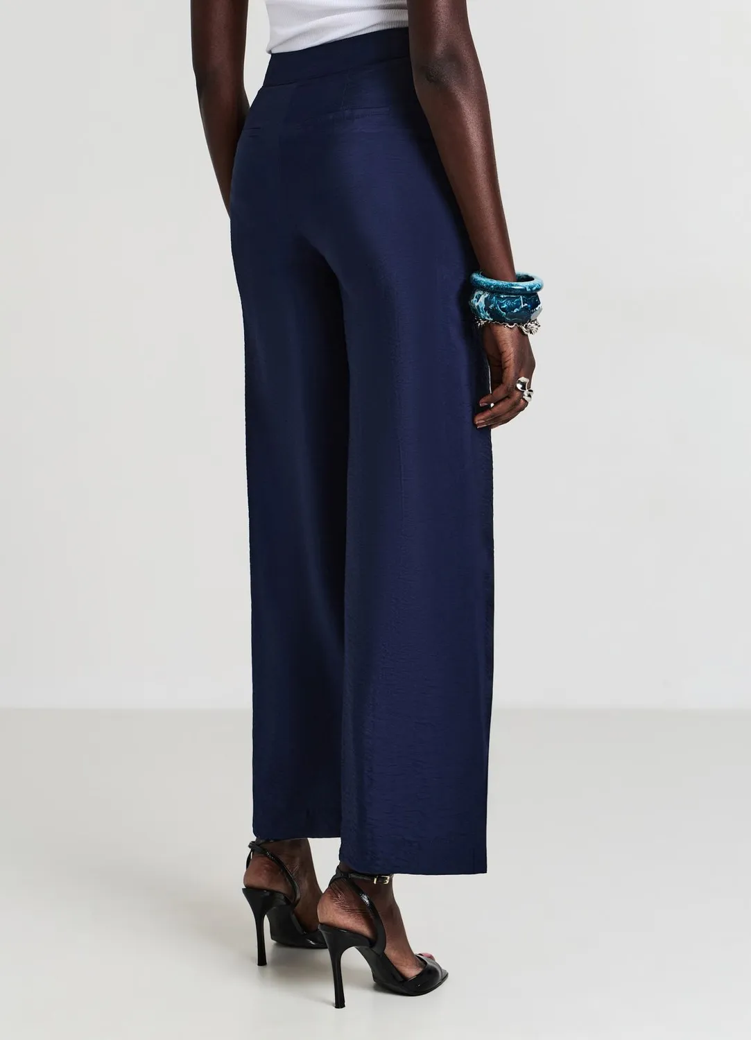 Calliope à panneau pantalon long femme uni