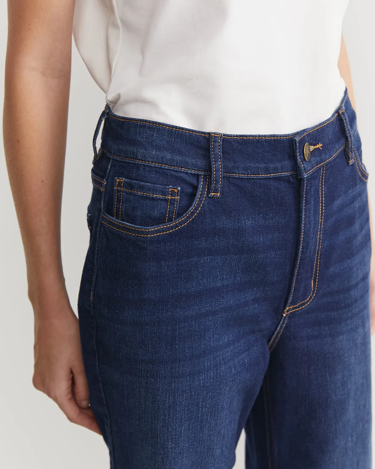 Sportscraft Bec jean femme droit coton stretch taille haute