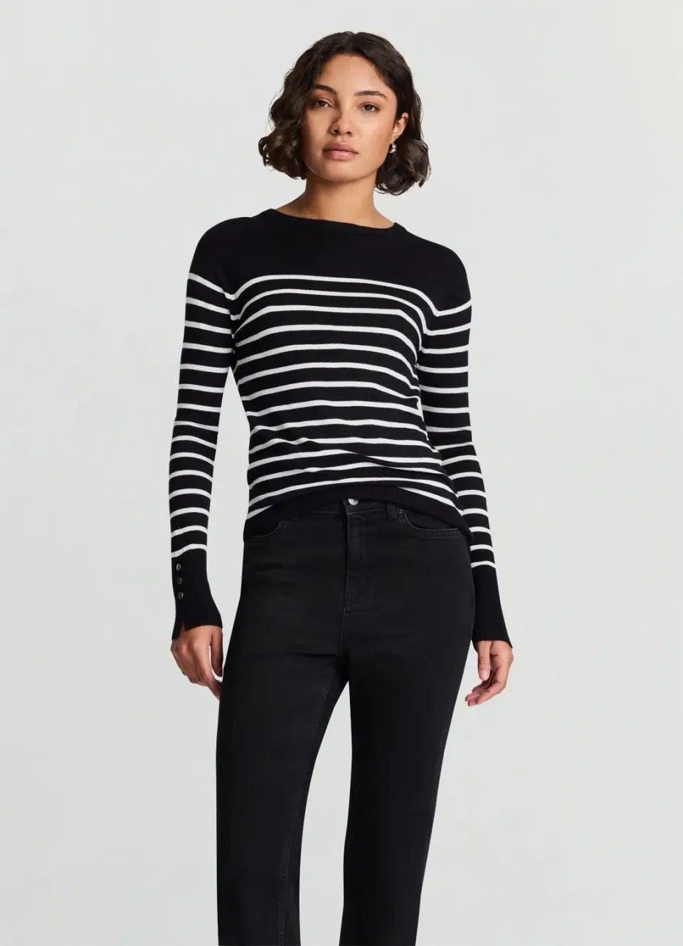 Calliope rayures pull femme manches longues rayé