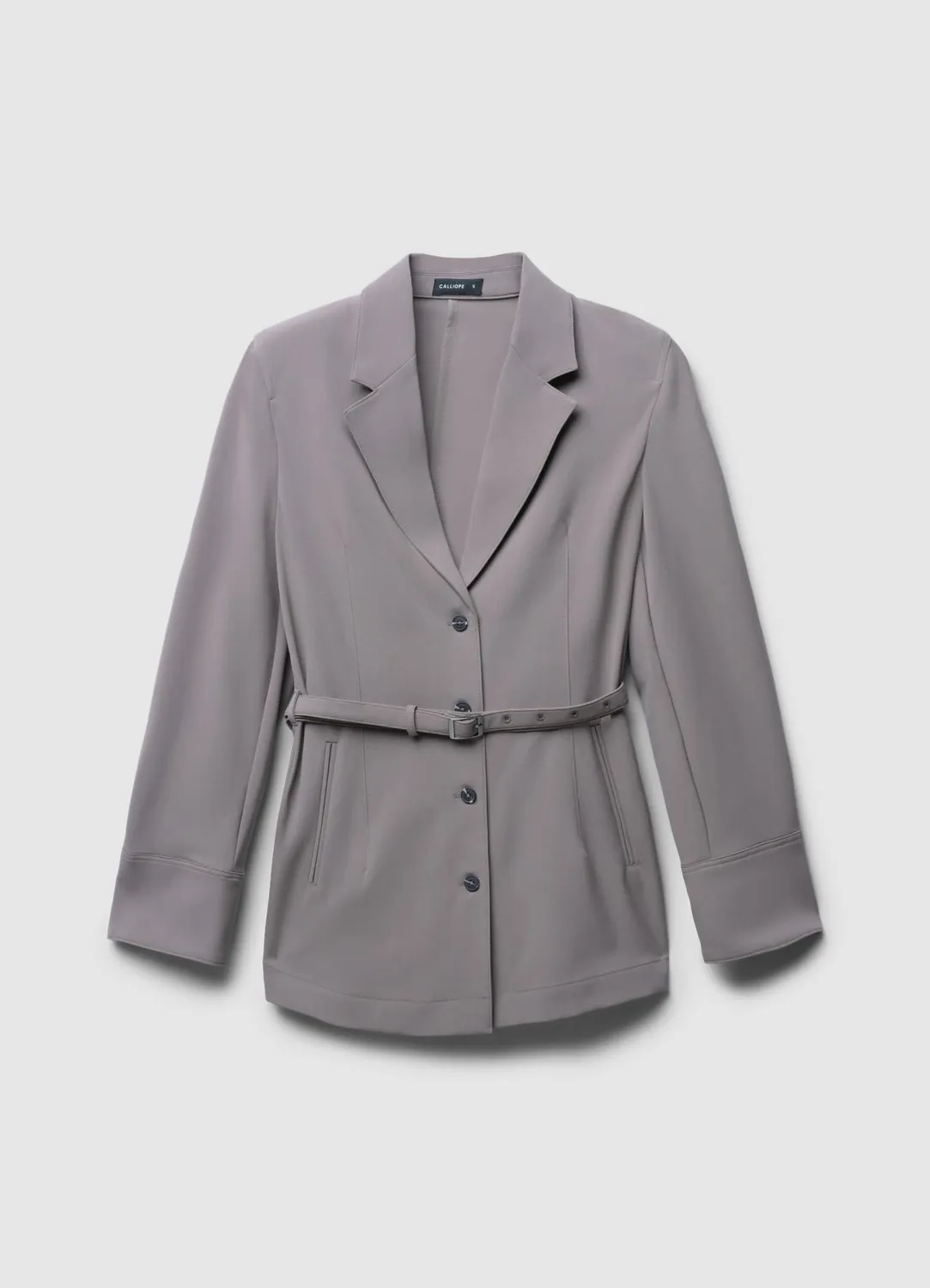 Calliope blazer ceinturé femme poches revers