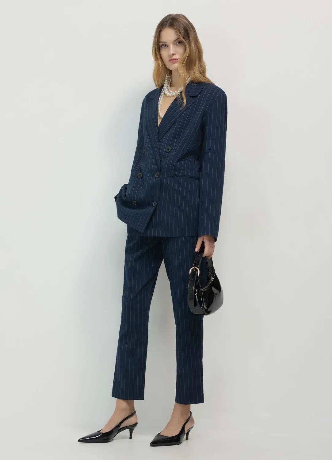 Calliope pantalon cigarette rayures femme regular