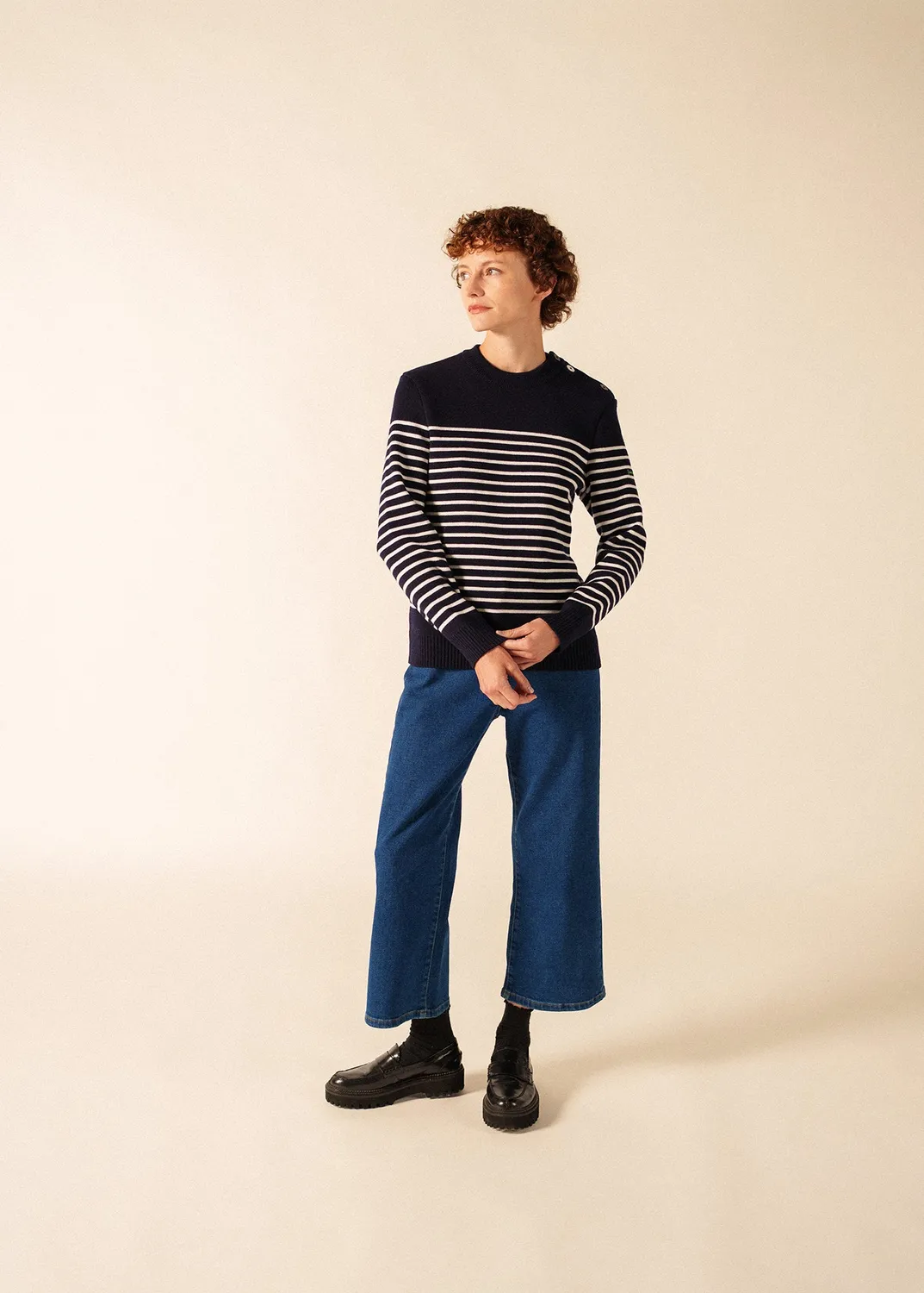 Saint James Binic pull marin phosphorescent marine