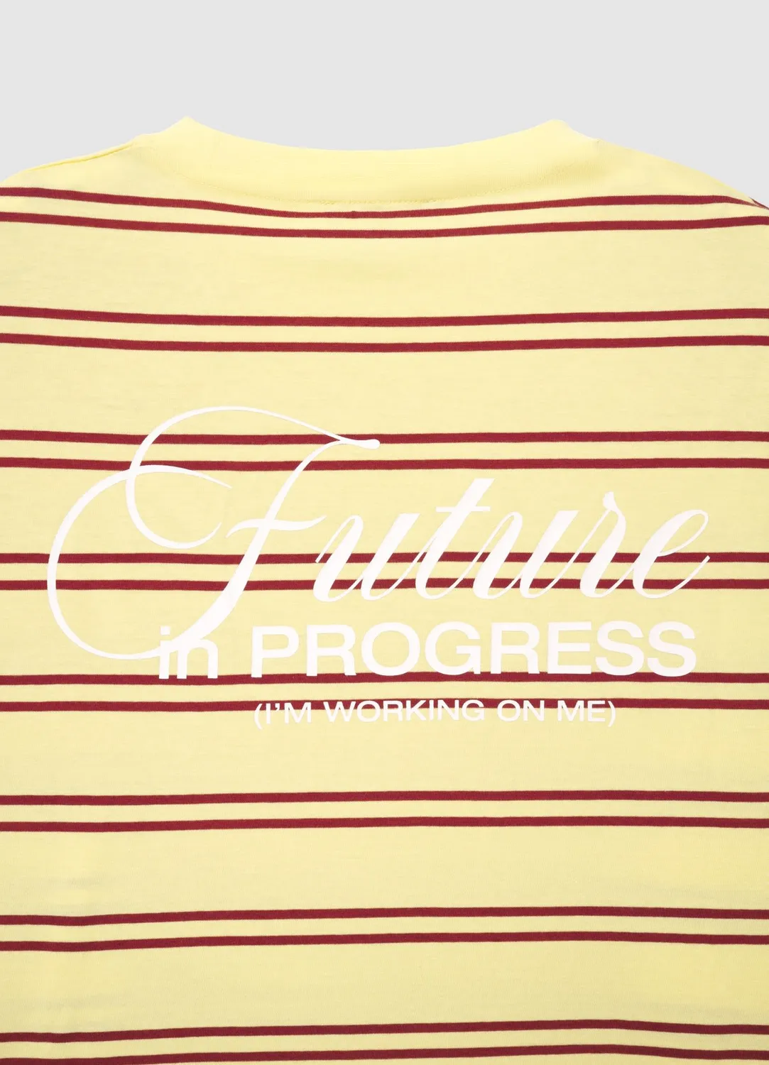 Calliope t-shirt rayé femme manches longues imprimé dos