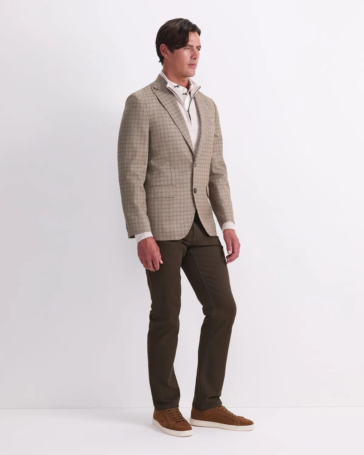 Sportscraft Check Single Breasted Blazer blazer laine