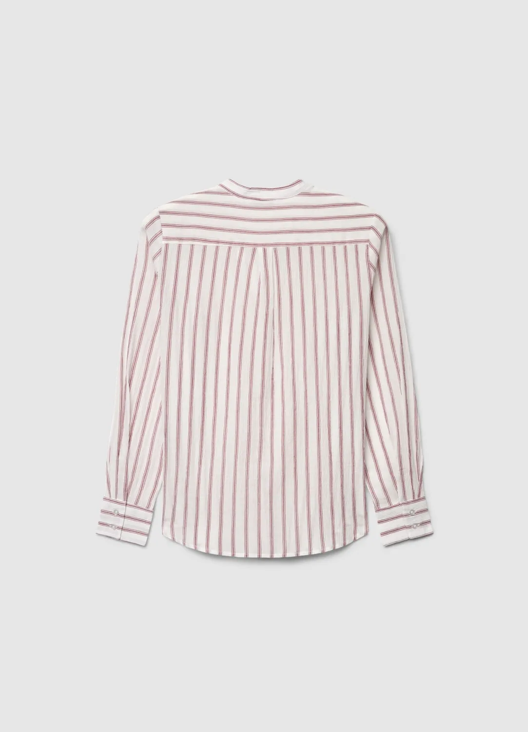 Calliope chemise rayée femme chemisier col coréen