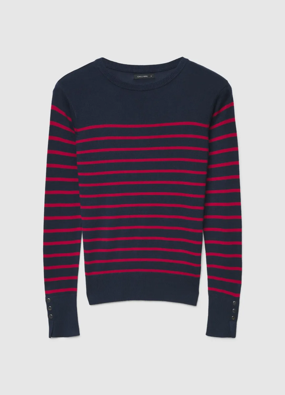 Calliope rayures col rond pull femme