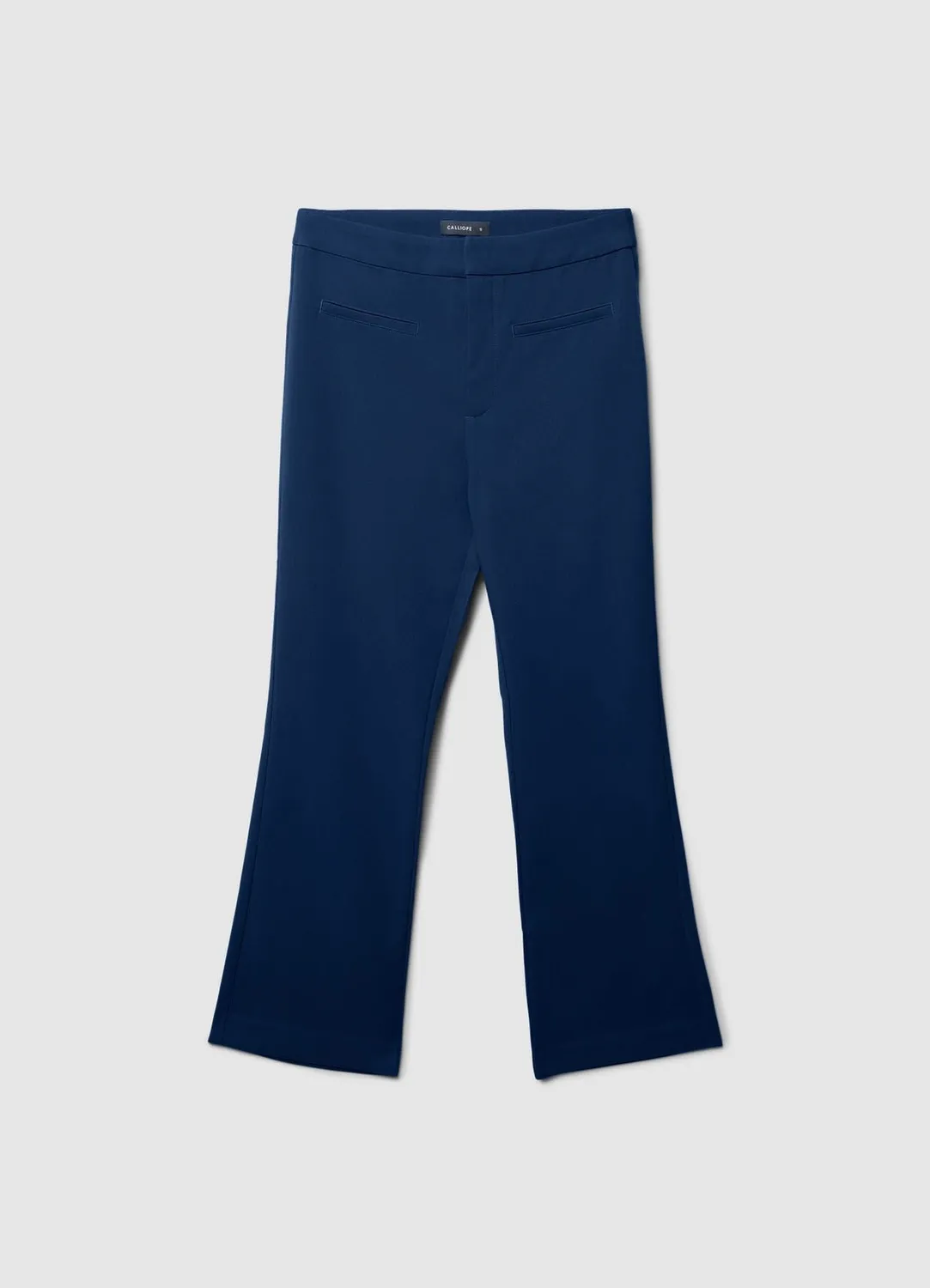 Calliope pantalon flare femme mini évasé taille haute