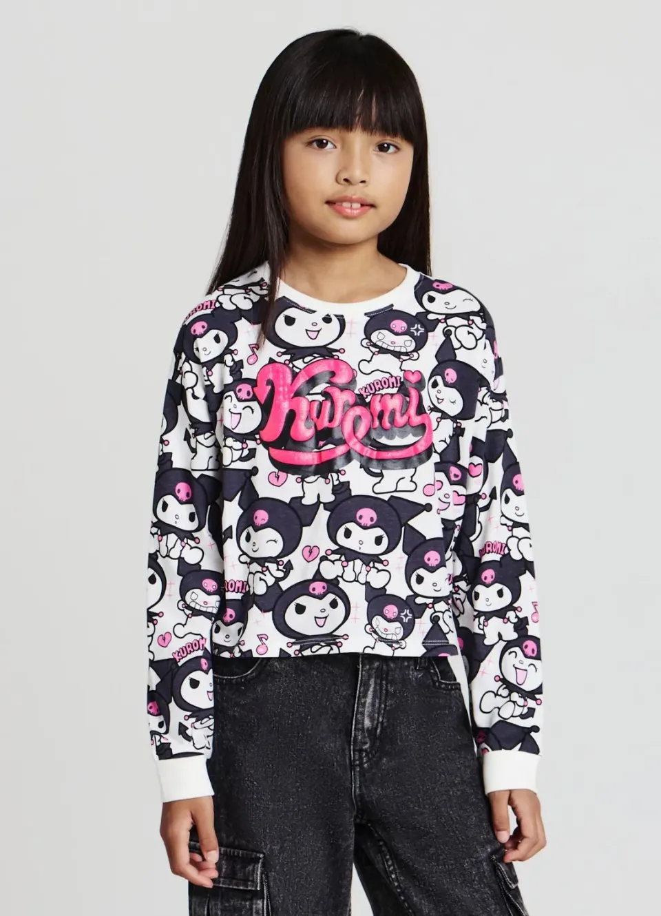 Calliope t-shirt Kuromi fille manches longues