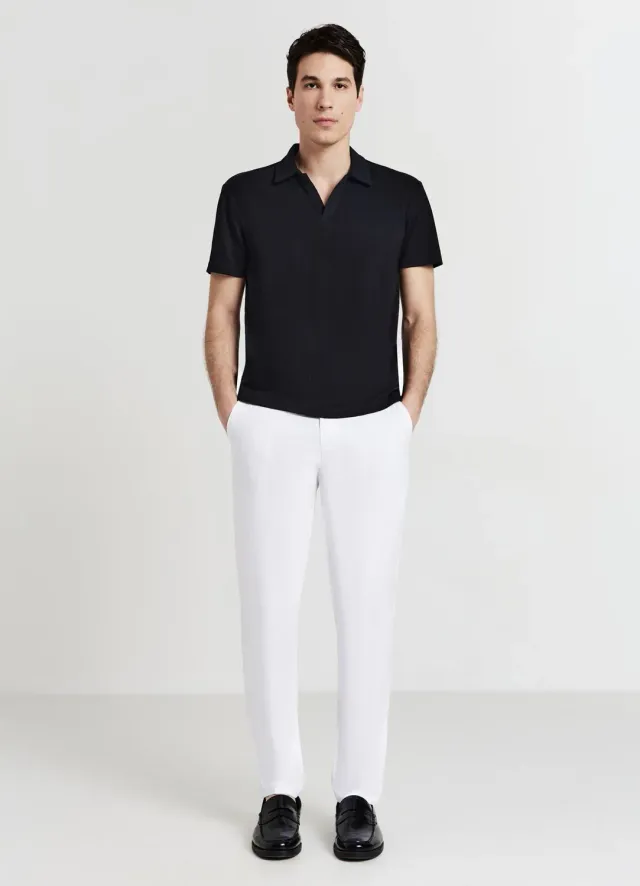 Calliope polo homme manches courtes misto cotone