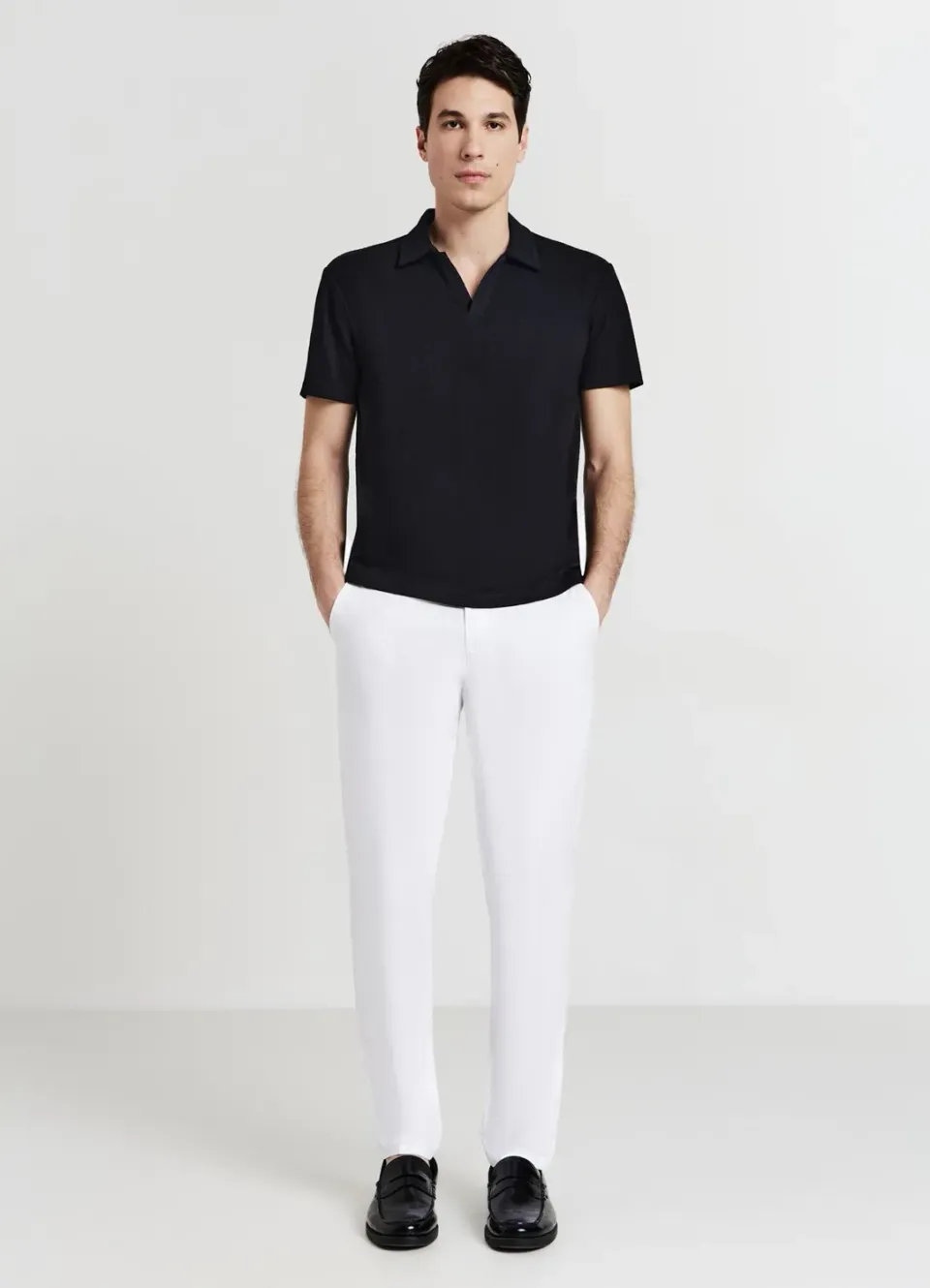 Calliope polo homme manches courtes misto cotone