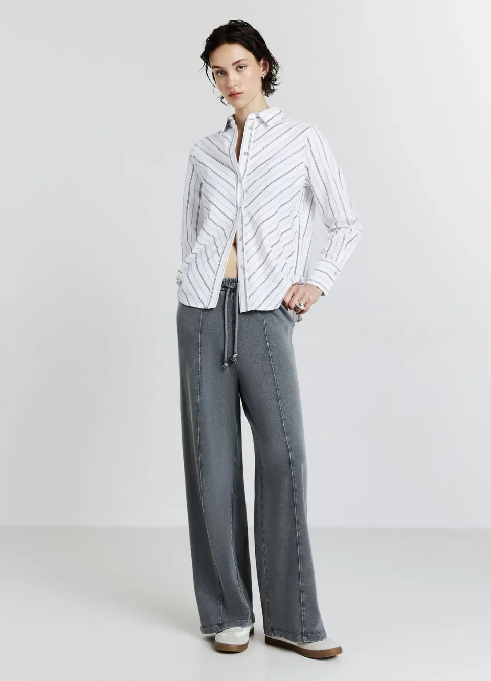 Calliope pantalon palazzo jogging femme taille élastique