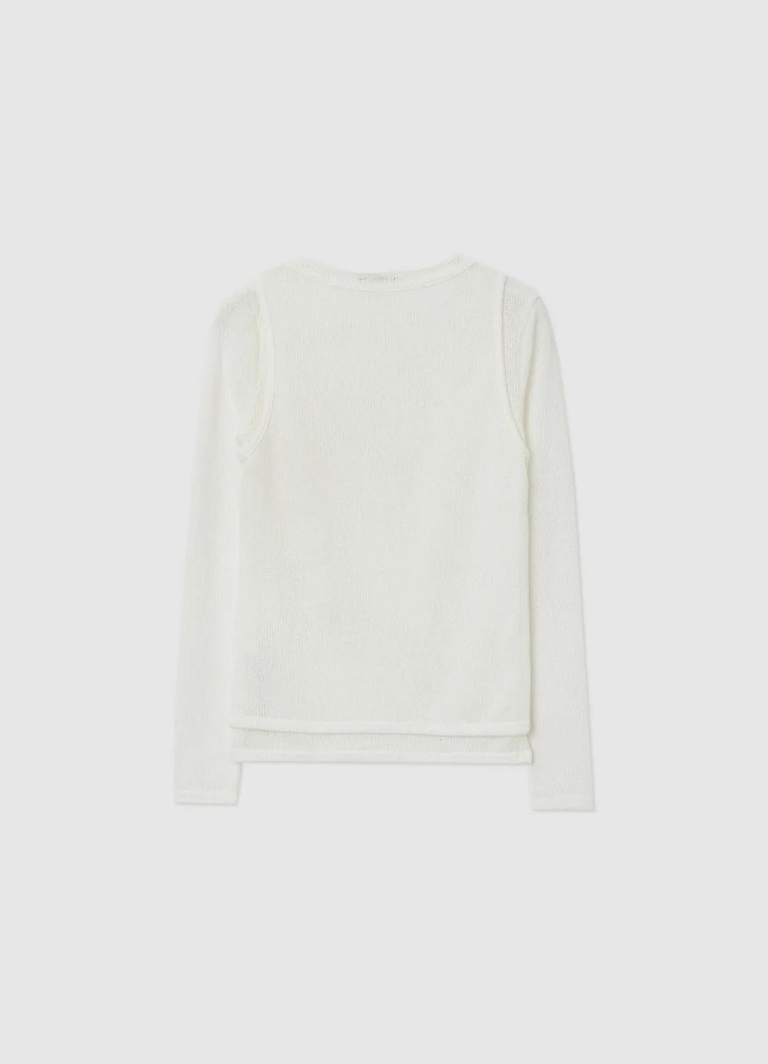 Calliope pull doublé femme manches longues uni coton S