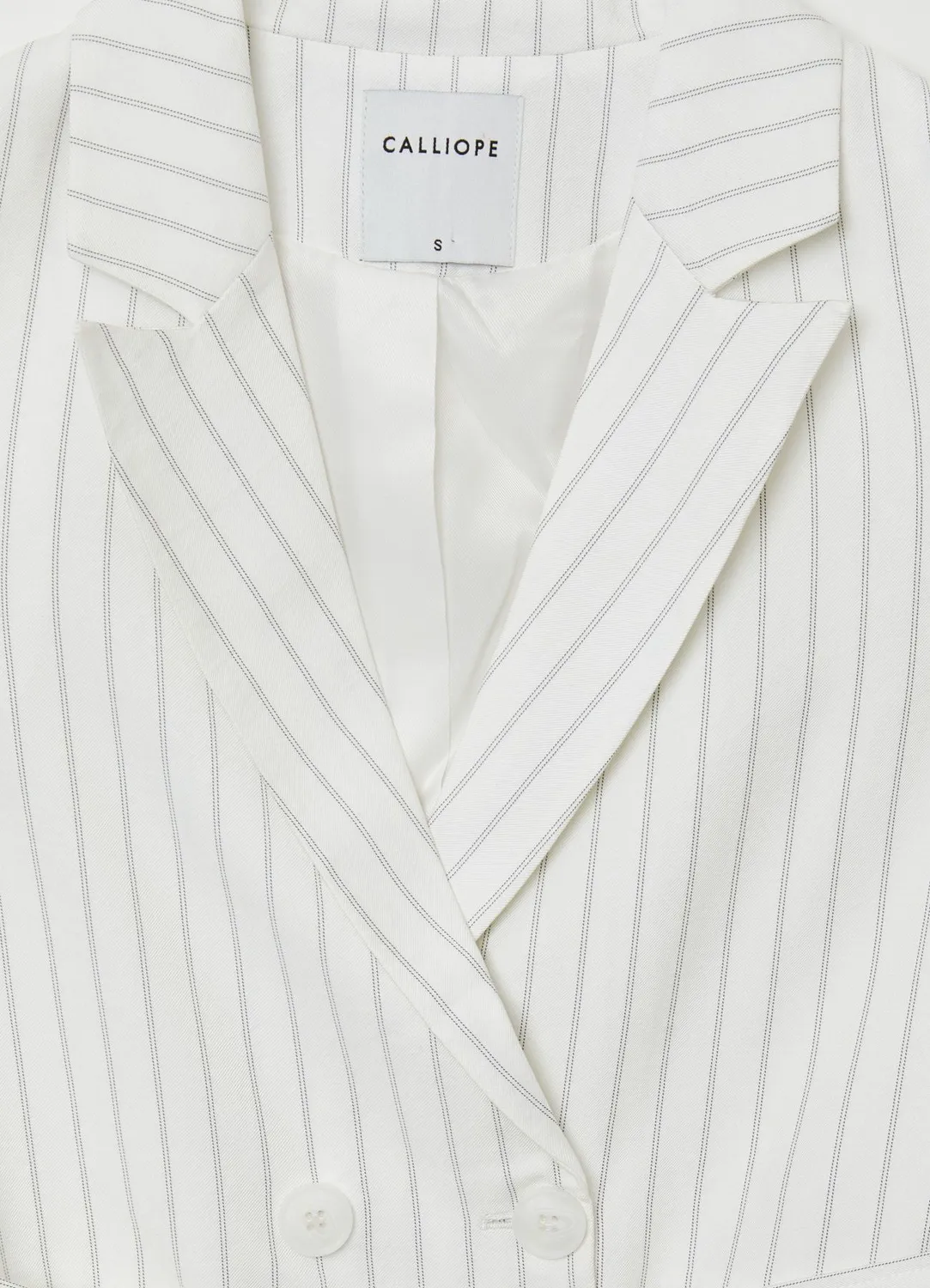 Calliope gilet double-boutonné rayé femme