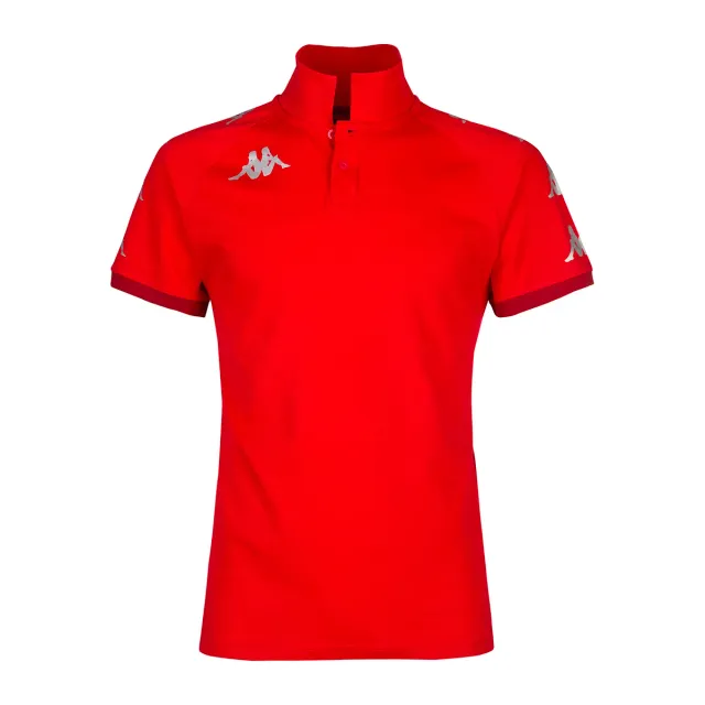 Kappa Caldes polo rouge enfant coton 2 boutons