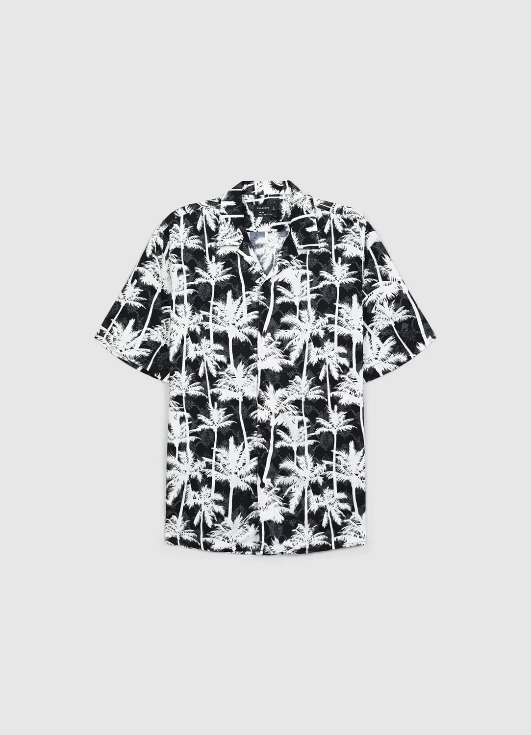 Calliope chemise bowling palmiers homme manches courtes regular