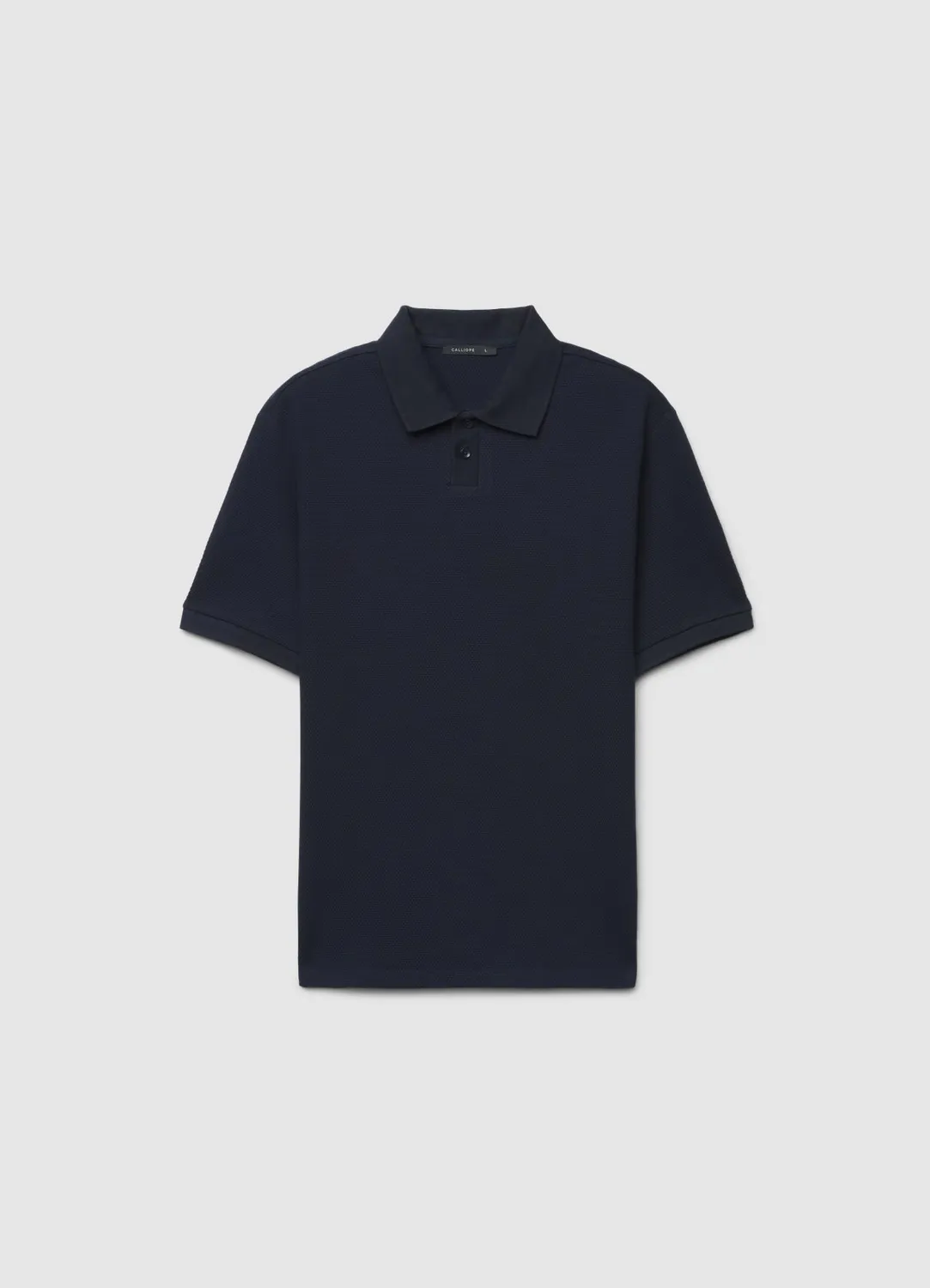 Calliope polo uni 2 boutons homme manches courtes