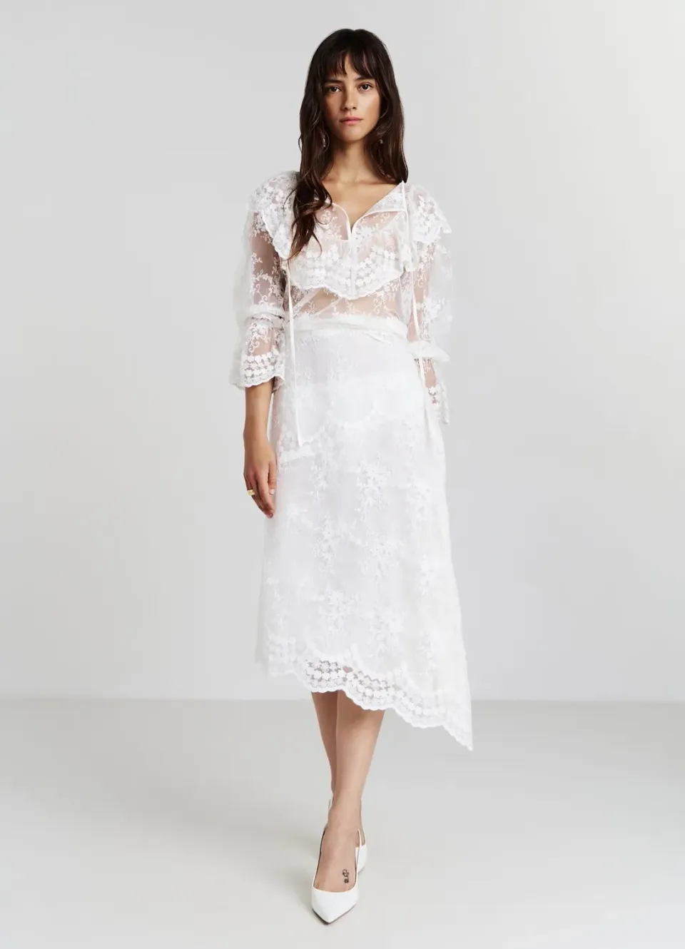 Calliope Frill Blouse femme dentelle