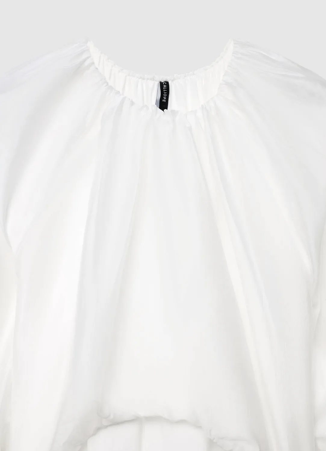 Calliope blouse femme manches ballon unie