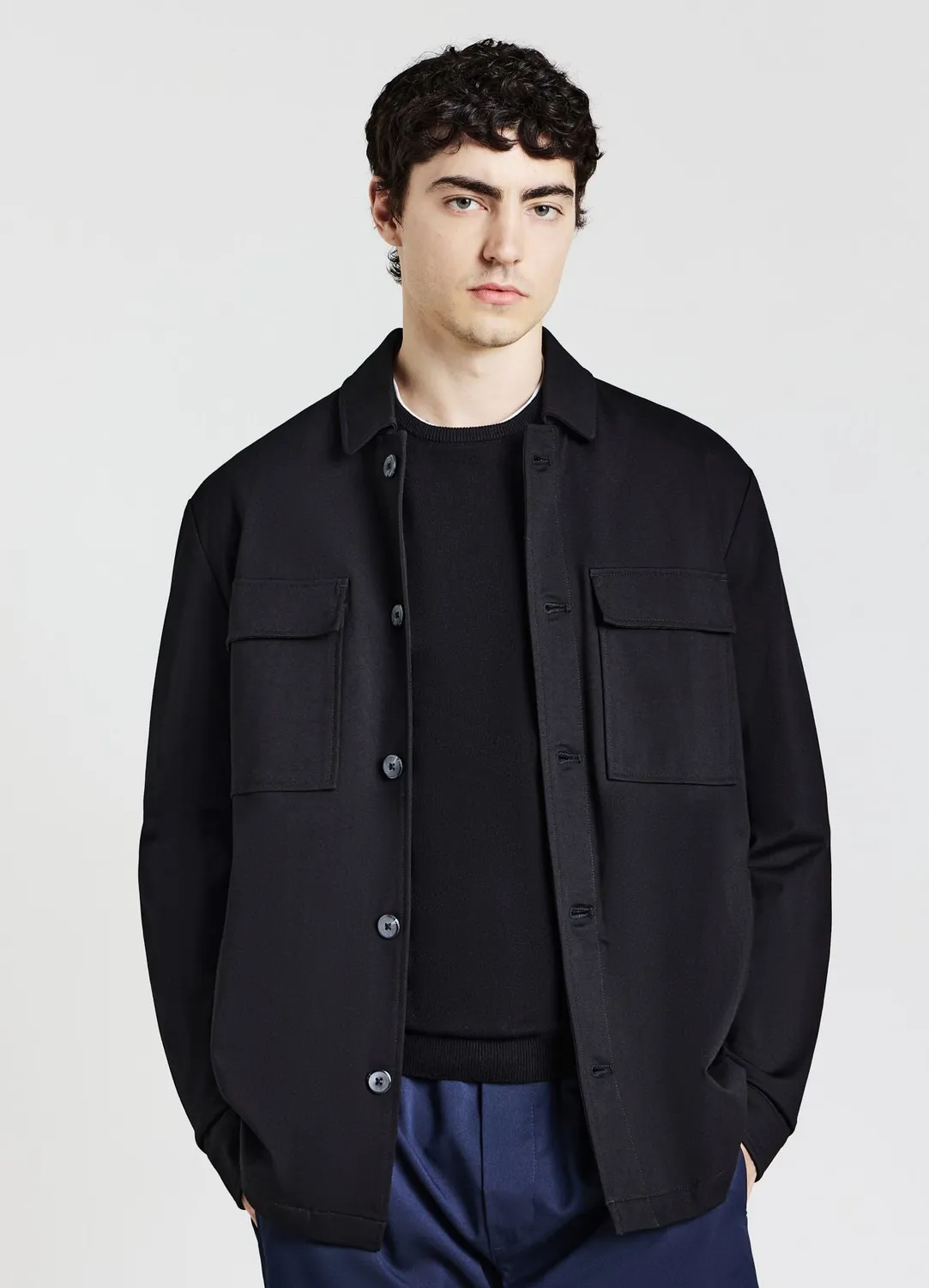 Calliope surchemise homme poches plaquées manches longues